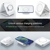 3-in-1 Magnetic Wireless Charging Station